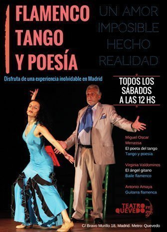 'Flamenco, Tango y Poesía'. Óscar Menassa, Virginia Valdominos y Antonio Amaya